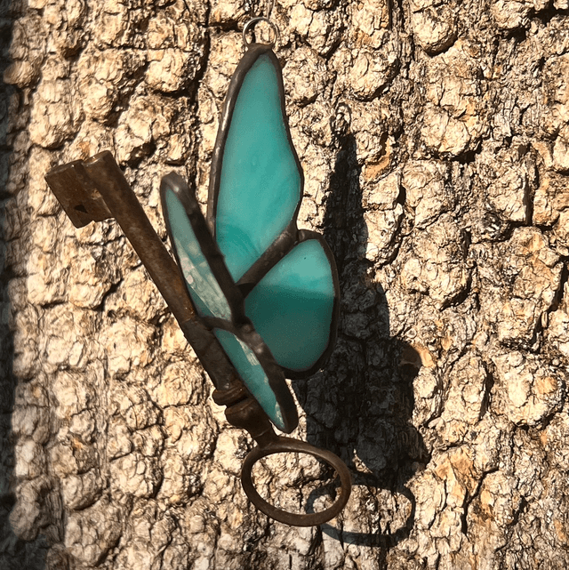 Clé Lumos - Turquoise irisé